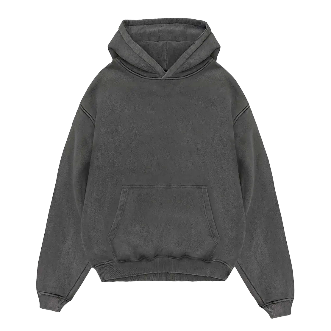 Blank Hoodie Vintage Grey