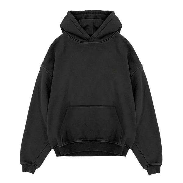Blank Hoodie Vintage Black Santino Studios